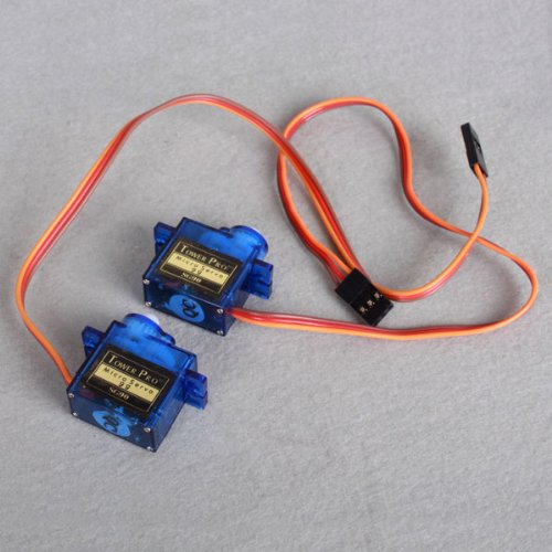 HOSSEN® Two SG90 9 Gram Mini Micro-servos 450 se 7ch Fit for ALL kind of R/C Toys