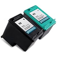 Printronic Remanufactured Ink Cartridge Replacement for HP 98 HP 95 C9364WN C8766WN 2 Pack