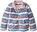 Hatley Little Girls' Fuzzy Fleece Jacket - Winter Stripes