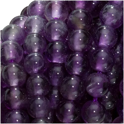 Genuine Amethyst Semi-Precious Gemstone 4mm Round Beads 16 inch Strand