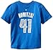 NBA Dallas Mavericks Dirk Nowitzki #41 Youth Short Sleeve Name & Number Tee, Blue