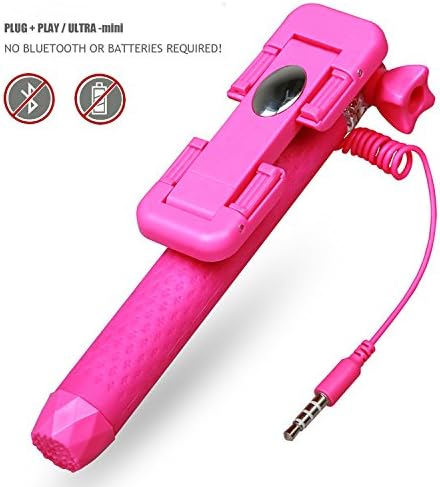 Selfie Stick,Self-portrait Monopod Foldable Extendable Selfie Stick With Built-in Remote Shutter With Adjustable Grip Holder for Apple iPhone 6/6 Plus/5/4, iPod, Samsung Galaxy S6/S5/S4/S3, Note 4/3/2 and More
