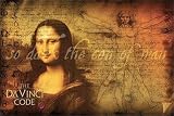 Da Vinci Code Movie (Mona Lisa & Vitruvian Man, So Dark the Con of Man) Poster Print - 24