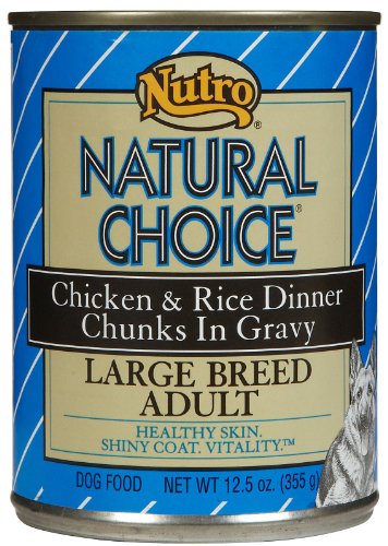 Natural Choice Large Breed Chicken and Rice Dinner Chunks in Gravy Adult Dog Food Cans, 12-1/2-Ounce