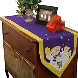 LSU Tigers Snowman Table Runner