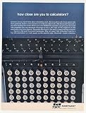 1961 SCM Marchant Calculator Close-Up Photo Print Ad