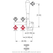 DE-STA-CO 267-U Vertical Hold-Down Action Clamp