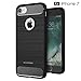 iPhone 7 Case, MAKERSIR Protection From Drops and Scratch Apple iPhone 7 Soft TPU Back Cover Case for iPhone 7 4.7 Inch Only ( Dark Black )