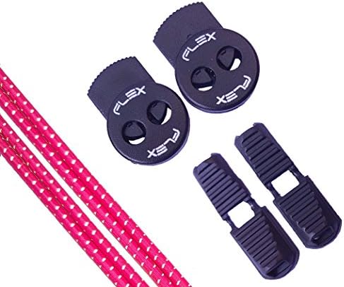 Reflective Elastic No Tie Lock Laces - Quality Designed Shoelaces Ideal for Kids or Men and Women Into Walking, Running, Biking, Hiking, Marathons, and Triathlons.