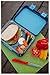 The BEST Bento Box For Kids & Adults- Unique Lunch Box With 4 Different Compartments- Keeps Food Fresh- Dishwasher & Microwave Safe- Great For School or Work- Cool Blue Color- Leak Proof & BPA FREE!