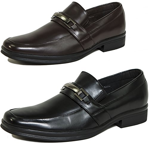 Alpine Swiss Mens Olten Buckle Loafers Slip On Dress Shoes