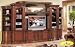 New roman empire cherry finish wood Big screen / plasma entertainment center with optional TV stand