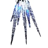 Kurt Adler Indoor/Outdoor UL 3-6-Inch 15-Light Icicle Light Set