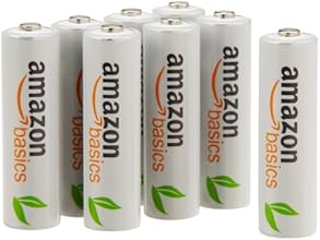 AmazonBasics AA Pre-Charged Rechargeable Batteries 2000 mAh [Pack of 8]