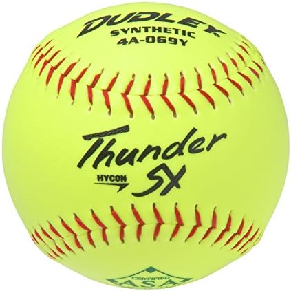 Dudley Asa Thunder Hycon Slow Pitch Softball One Dozen