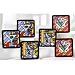New Romero Britto Coasters Cocktail Martini Set of 6 Beer Drinks Party Gift Home