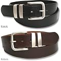 Mens Leather Belt - Black - Brown - Jeans - Smart - New