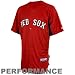 MLB Men's Boston Red Sox Short Sleeve Authentic Button Front Home Cool Base Batting Practice Jersey