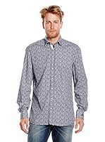 Otto Kern Camisa Hombre (Azul / Gris)