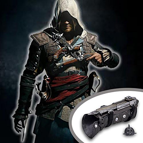 yinwen220us Assassin's Creed Black Flag Cosplay Edward Kenway Gauntlet Replica Hidden Blade
