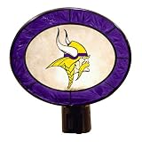 Minnesota Vikings Art Glass Night Light