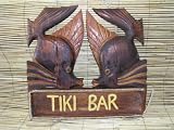 KISSY FISH TIKI BAR SIGN 15- NAUTICAL TIKI BAR DCOR