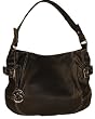 Michael Kors New Brookville Large Black Leather Shoulder Handbag