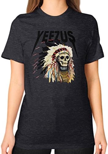 Yeezus kanye west band Unisex T-Shirt (on woman) (S, Tri-Blend Black)