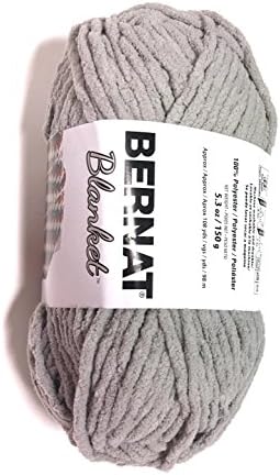 Bernat Blanket Yarn Pale Grey 5.3 Ounce Skeins