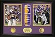 Adrian Peterson 296 Yard Record Breaker Duo Photo Mint W/ Two 24KT Gold Coins