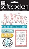 me & my BIG ideas Soft Spoken Themed Embellishments, Sisters Side by Side