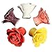 KINGSO DIY Vintage Rose Flower Ceramic Door Knob Pink