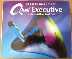 Sharper Image Q Ball Executive Fortune Telling Desk Set