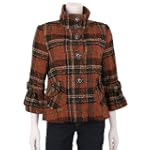 Latte By Coffeeshop Plaid Wool Blend Jacket