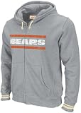 Chicago Bears Mitchell & Ness Grey Vintage 'The Sweater' Full-Zip Hooded Sweatshirt