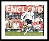 David Beckham England National Team Framed 8x10 Photograph Striking Ball
