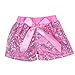 Cilucu Baby Girls Sequin Shorts Toddlers Sparkle Short Pants Kids Birthday Shorts Glitter on Both Sides Pink 6t