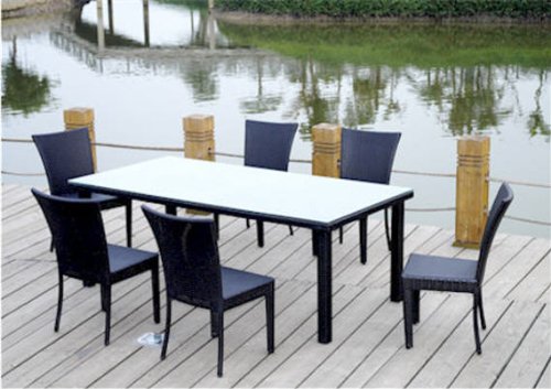 Sheraton Dining Table & 6 Chairs Patio Set