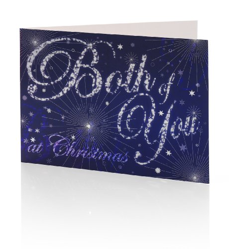 Both of You Firework Text Christmas Card