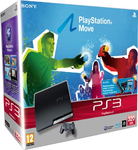  : Sony PlayStation 3 Slim Console (320 GB Model) with PlayStation Move