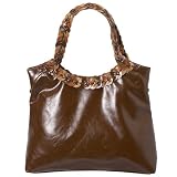 Merona® Square Tote with Braided Handle - Brown