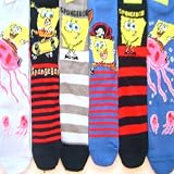 SpongeBob Squarepants Childrens socks 6 pairs - various sizes available, Shoe Size 12-3