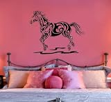 Fancy Horse Wall Decal Sticker Art Room Decor - Black