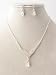 Sehr feines Brautschmuckset Kristall und Strass Silber plattiert