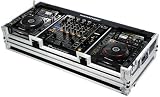 Marathon Flight Road Case MA-DJM9HCDJ2KW Case to Hold 2 x Large Format CD Players: Pioneer CDJ-2000 with DJM-900 with  Wheels