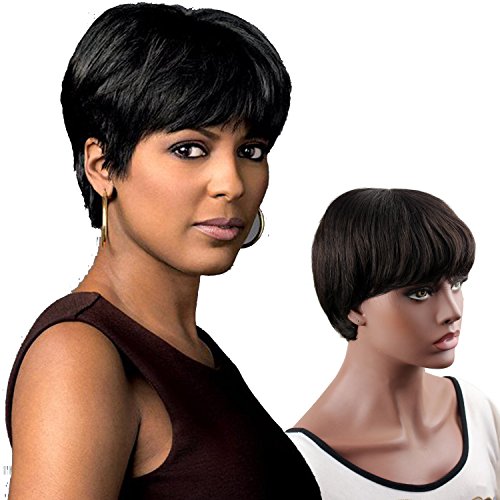 Dreambeauty Virgin Remy Human Hair Short Human Hair Wigs for Black Women Natural Straight