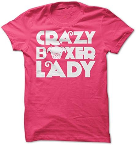 Sun Frog Shirts Women's Crazy Boxer Lady T-Shirt XL Heliconia