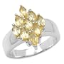 1.30 Carat Genuine Citrine .925 Sterling Silver Ring