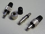 3er SET Fahrradventile / 3 St?ck Fahrrad Ventile BICYCLE GEAR, Ersatzventile mit Kappe, BE-20157
