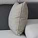 Jepeak Cotton Linen Blend Throw Pillow Cover Square Decorative Burlap Pillowcase Cushion Cover for Sofa - 24
